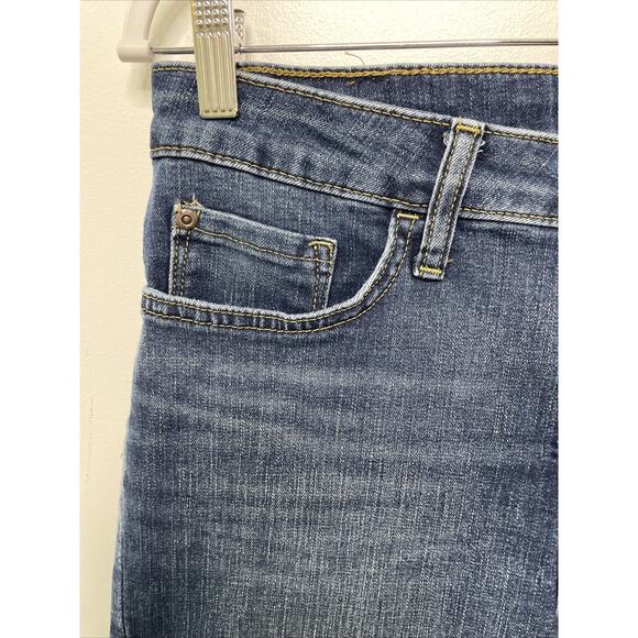 Lee Jean Bermuda Shorts Regular Fit Mid Rise Blue Women 10 M Summer Modest - Picture 3 of 10